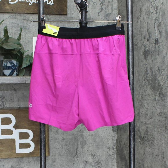 NWT All In Motion Men's Lined Run Shorts 5" 3G8590 M Ravishing Pink - Picture 3 of 5